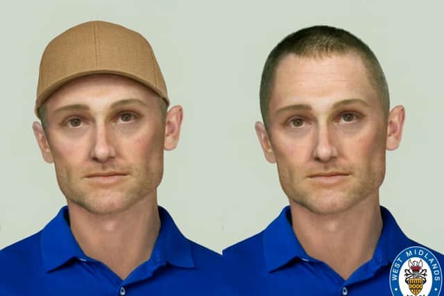 Forensic artist images of Phillip Harris showing what he might look like now, 23 years after he went missing from West Bromwich