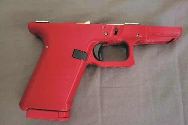 Part of a gun found in the possession of Haroon Iqbal from Bordesley Green, Birmingham