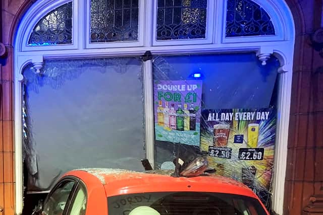 Miracle escape for two women as their car smashes into Shannon’s pub in Bordesley Green