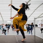 Sonia Sabri leads dancers at the Opening Ceremony rehearsal for the Commonwealth Games 2022 in Birmingham