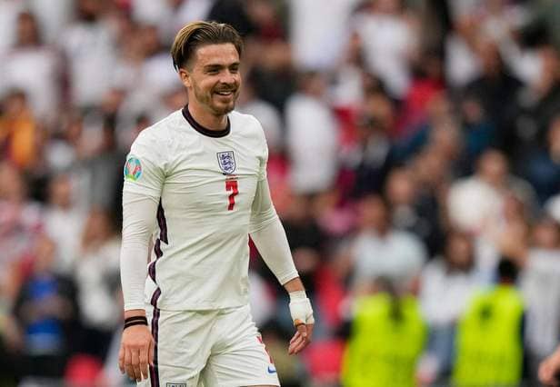 <p>Jack Grealish against Germany in Euro 2020</p>