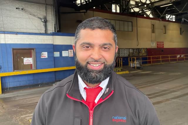 Saghir works as an Assistant Operations Manager for National Express West Midlands