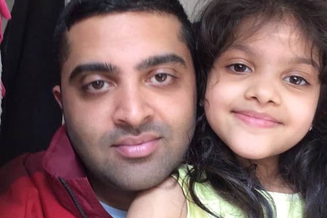 Saghir Ahmed, with his daughter Maryam, who sadly passed away due to ovarian cancer in 2017