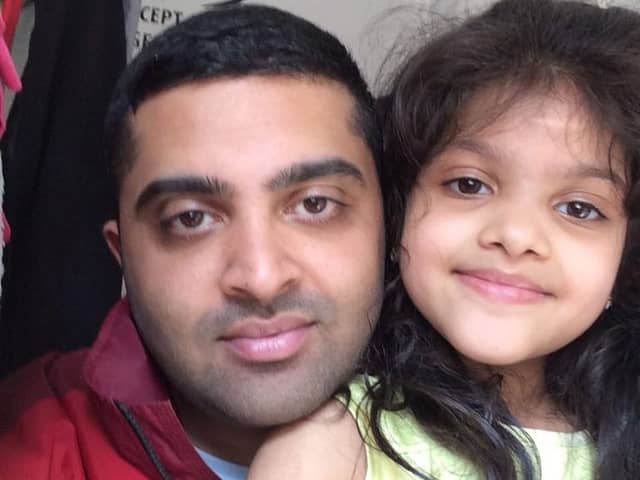 Saghir Ahmed, with his daughter Maryam, who sadly passed away due to ovarian cancer in 2017