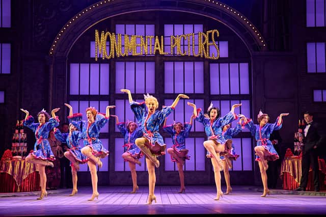 Charlotte Gooch and the Singin’ in the Rain company performing at Birmingham Hippodrome