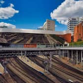 Grand Central Train Station and New Street Mall Birmingham UK