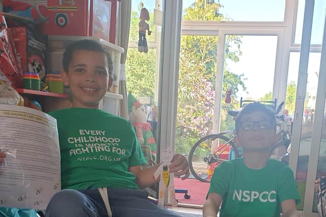 Buck It Boys Bazzie and Joshua Hines raise funds for the NSPCC in memory of Arthur Labinjo Hughes