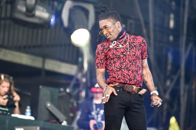  Lil Uzi Vert performs on the Main Stage on Day 3 of  Wireless Festival 2018 at Finsbury Park on July 8, 2018 in London, England