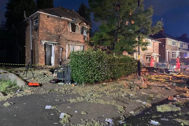 Explosion at house in Kingstanding, Birmingham