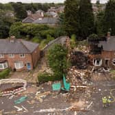 The scene in Dulwich Road Kingstanding follwing the gas explosion on July 5 