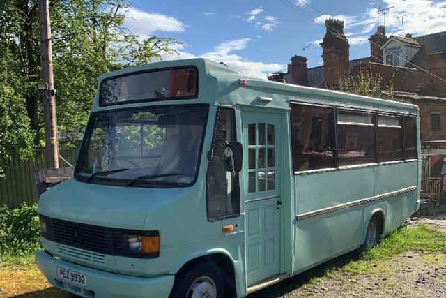 Birmingham friends Alex Nicholson and Raife Maddox transform a 1995 school bus into a luxury mobile home