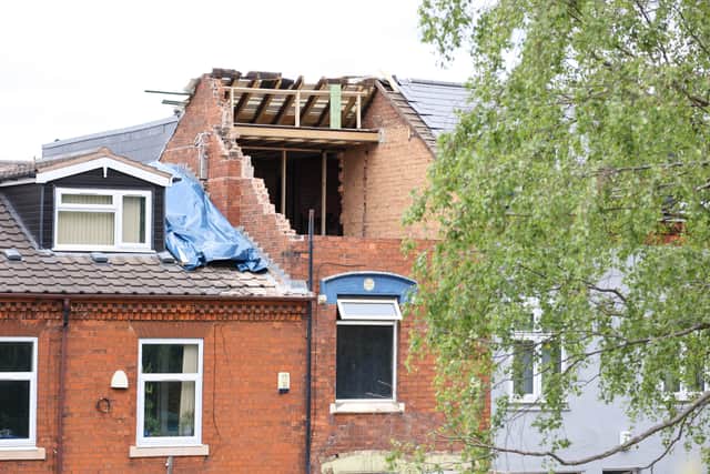 Around eight people have been evacuated after a mid-terrace house partially collapsed in Heeley Road Birmingham