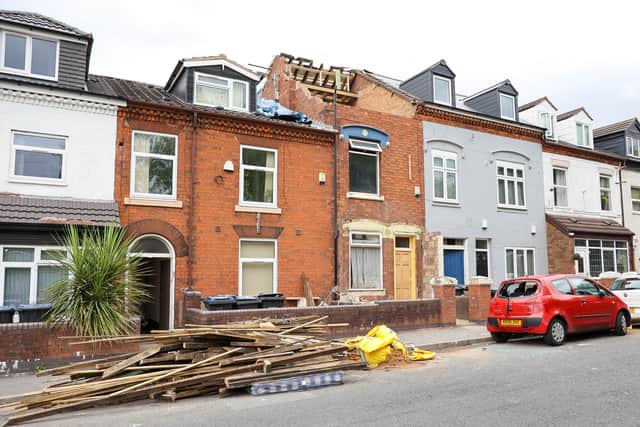 Around eight people have been evacuated after a mid-terrace house partially collapsed in Heeley Road, Selly Oak, on June 28