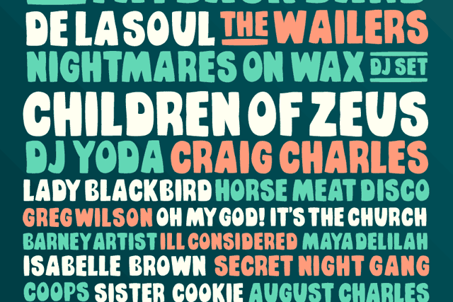 The line-up poster for this year’s festival