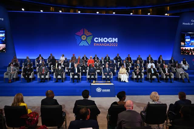 The opening ceremony of the Commonwealth Heads of Government meeting on 24 June 2022