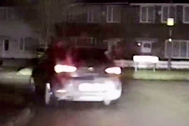 Car key burglar Khye Salmon being chased by West Midlands Police