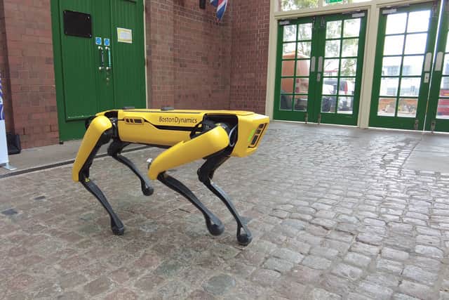 WMG demonstrate the capabilities of Boston Dynamics robot at the launch of WMCA’s plan for growth