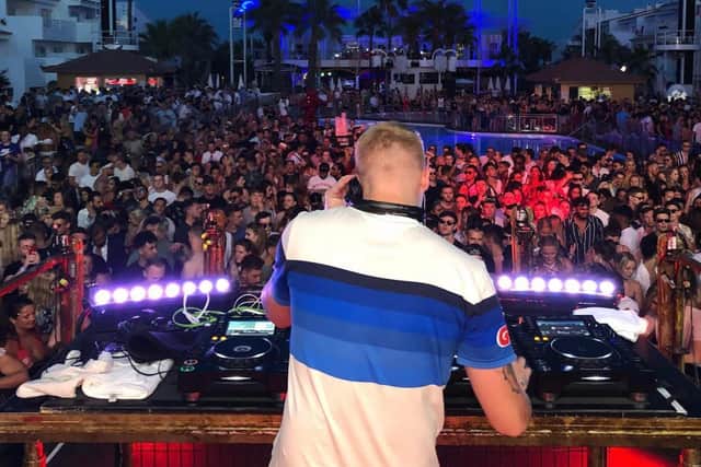 DJ Russke playing to 30,000 in Aya Napa 