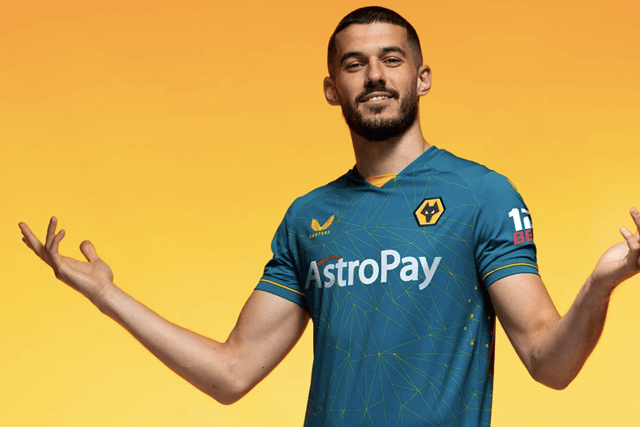 Club captain Conor Coady sporting Wolves’ new home kit 