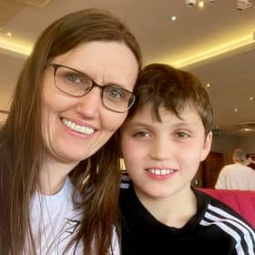 Victoria Puar with son Joseph