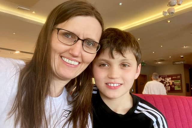 Victoria Puar with son Joseph