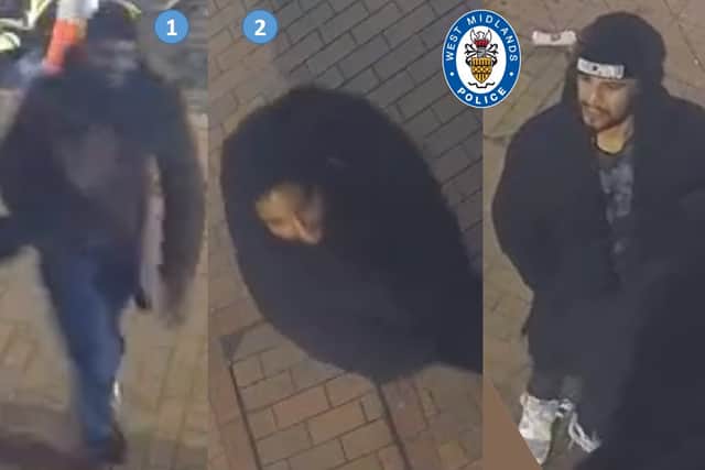 Police are looking to trace these men
