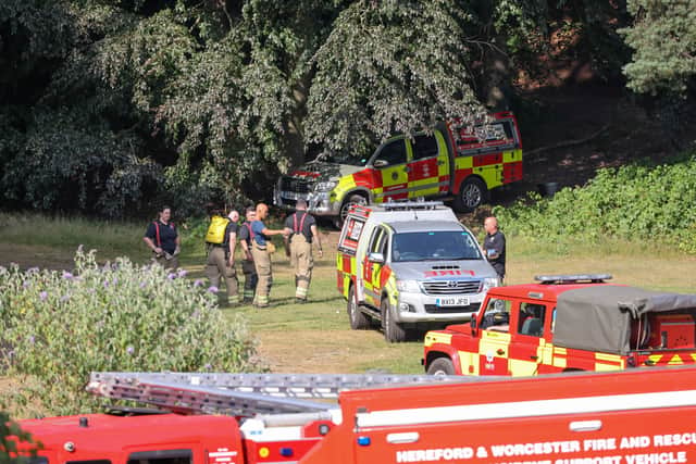 Fire crews attend blaze at Lickey Hills Country Park during UK heatwave