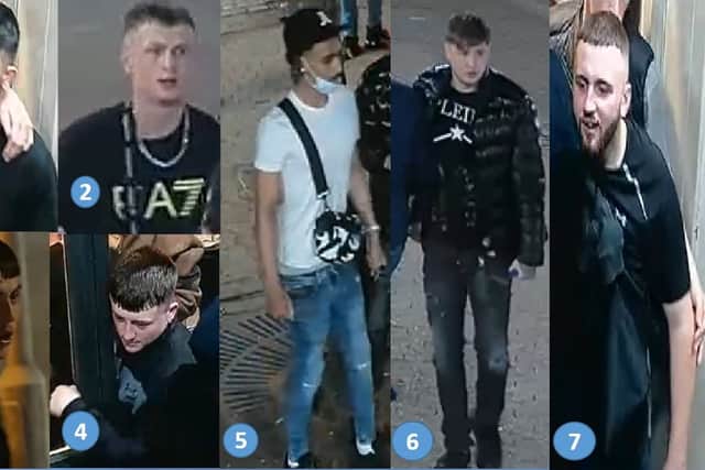 Police want to speak to these men following the attack
