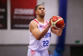 Myles Hesson of Great Britain during the FIBA EuroBasket 2021