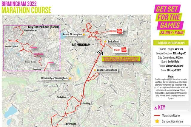 Commonwealth Games Marathon route