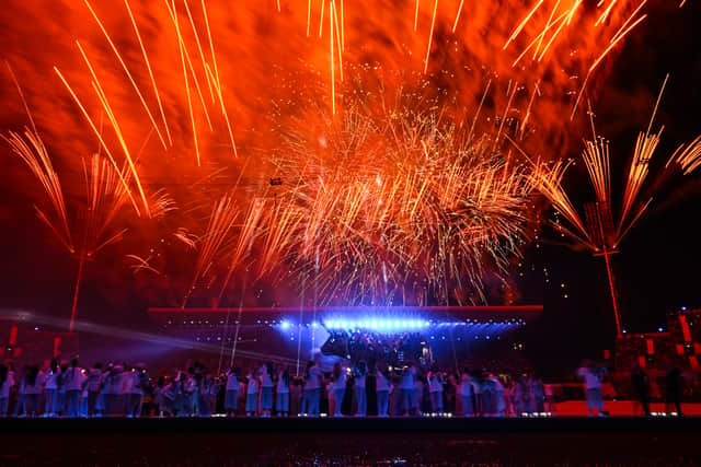 Fireworks are seen during the Opening Ceremony of the Birmingham 2022 Commonwealth Games (Getty Images)