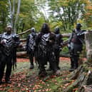 Orcs take a rest from filming in Epping Forest for a new chapter based on the epic trilogy, ‘The Lord Of The Rings’ on October 25, 2008 in London, England.  (Photo by Dan Kitwood/Getty Images)