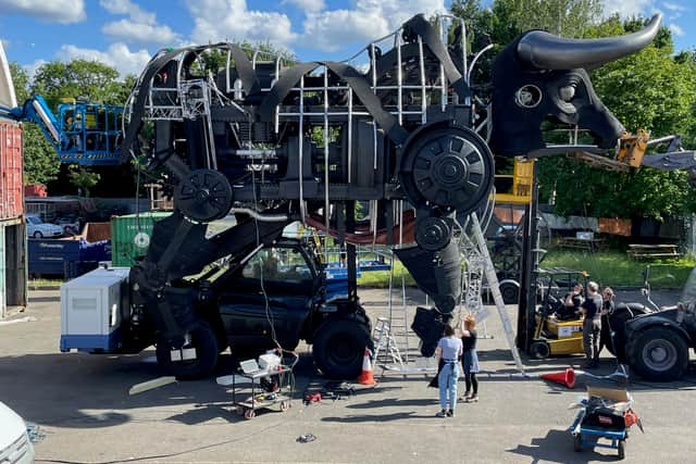 The Brummie Bull in the process of being put together (Credit: Artem Ltd.)
