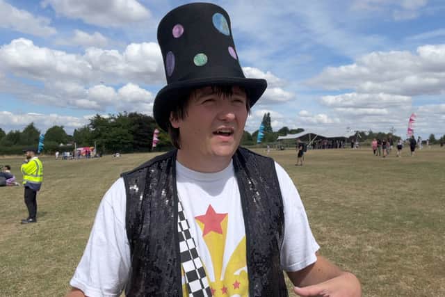 Ian Jones, a circus performer at the Yardley festival site, speaks about why the Commonwealth Games are good for the city