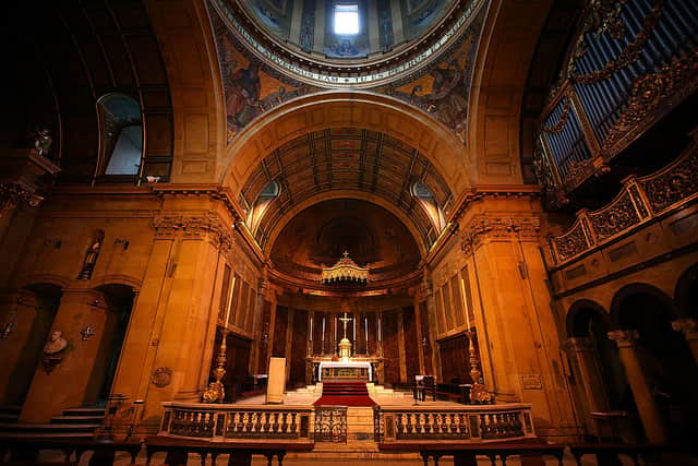  The altar and interior of Birmingham Oratory (Credit: Getty Images/ Christopher Furlong)