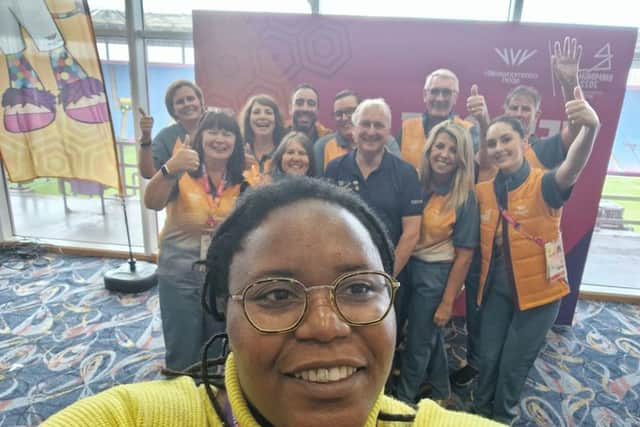 Birmingham City Council Leader Cllr Ian Ward with Commonwealth Games 2022 volunteers