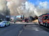 Fire crews tackle blaze at a factory near A34 in Newtown in Birmingham