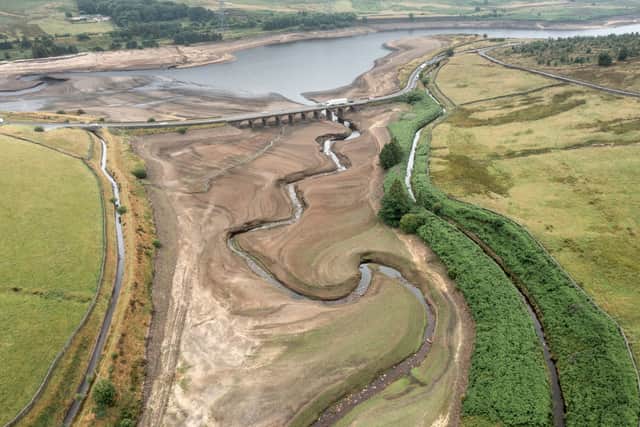Recent high demand for drinking water, record temperatures and reduced rainfall has seen some reservoirs in England at only 62% capacity. (Photo by Christopher Furlong/Getty Images)