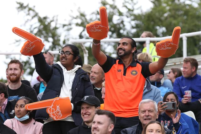 Fans during The Hundred match between London Spirit Women and Southern Brave Women (Photo by Barrington Coombs - ECB/ECB via Getty Images