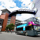 National Express bus in Birmingham city centre