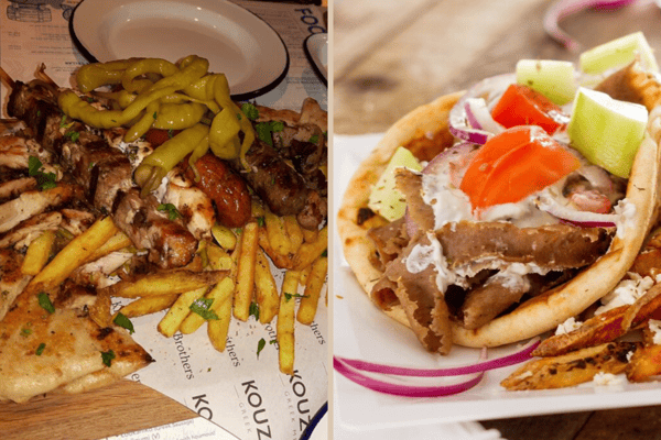 Kouzini and Santorini are among the 5 best places for Greek food in Birmingham