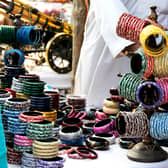 Bangles on sale at a bazaar (Representational image) 