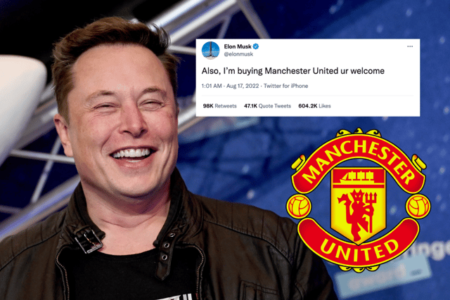 Musk joked he will buy the Manchester club on Twitter  