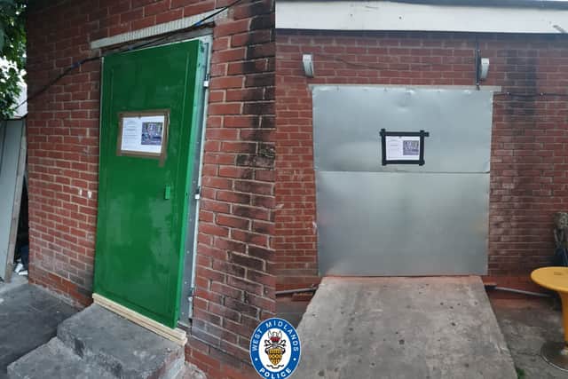 Boarded up: the club has been shut down and faces demolition