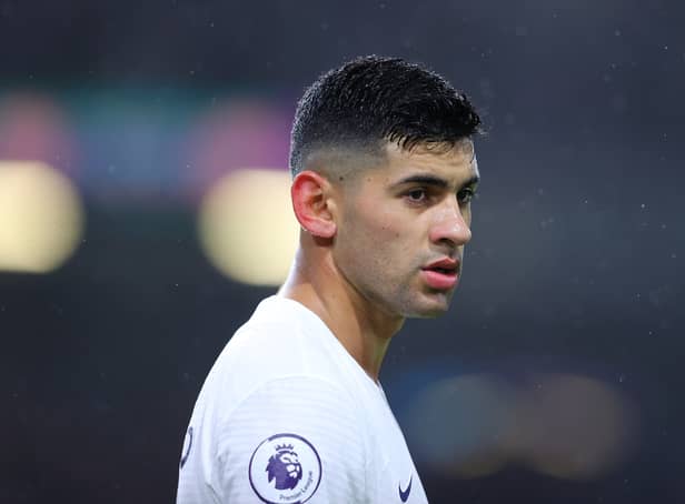 <p>Cristian Romero of Tottenham Hotspur looks on during the Premier League match (Photo by Alex Livesey/Getty Images)</p>