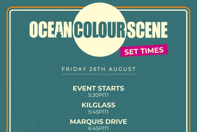 Ocean Colour Scene set times