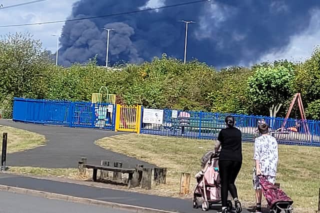 West Bromwich fire (Credit: Twitter user:  Nx_bus_fan_2022)