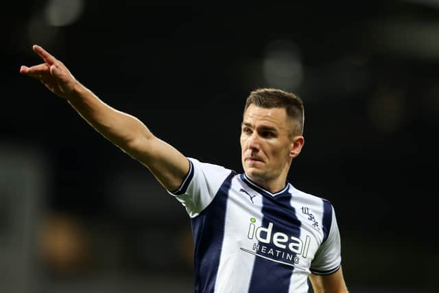 Jed Wallacer scored twice for West Brom in their draw with Huddersfield. Credit: Getty. 