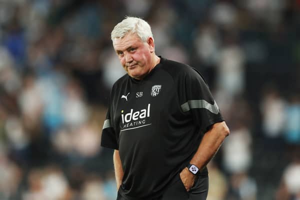 Steve Bruce was frustrated with West Bromwich Albion’s display against Swansea City. Credit: Getty. 