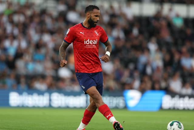Kyle Bartley of West Bromwich Albion pictured during the Carabao Cup Second Round match between Derby County and West Bromwich Albion
